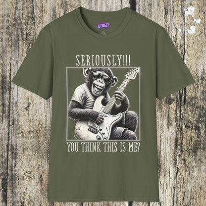 Funny Guitar Chimpanzee Tee