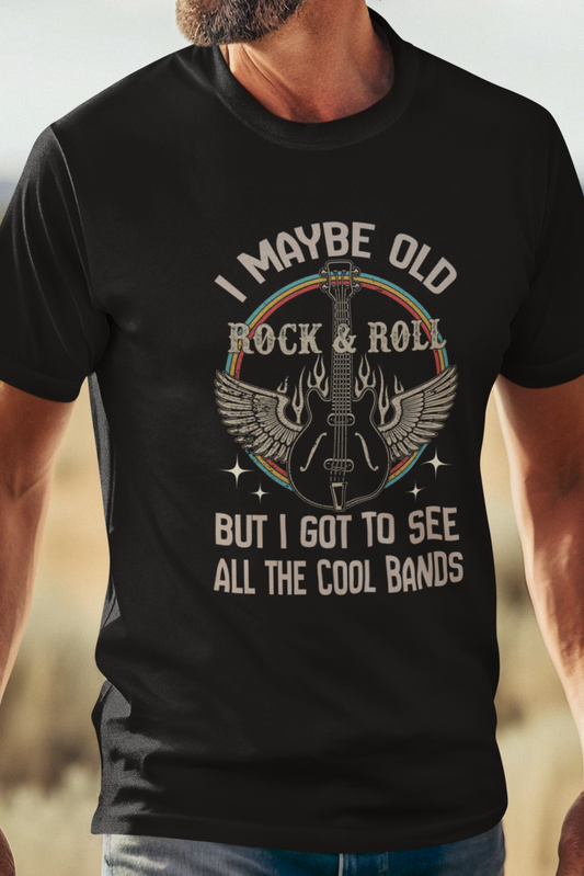 Rock Guitar Wings Unisex T-Shirt for Veteran Rockers