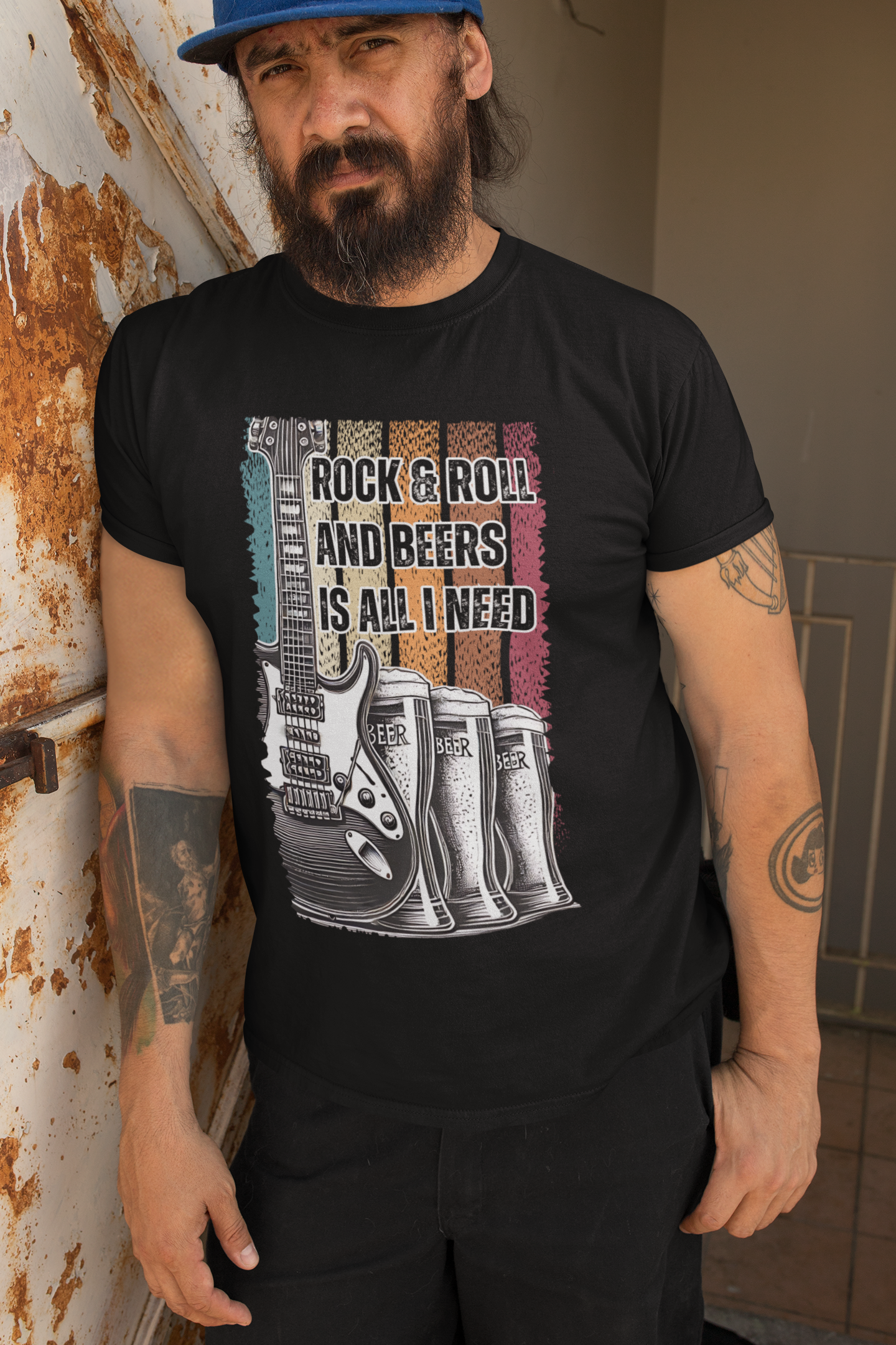 Rock Guitar & Beers Unisex T-Shirt