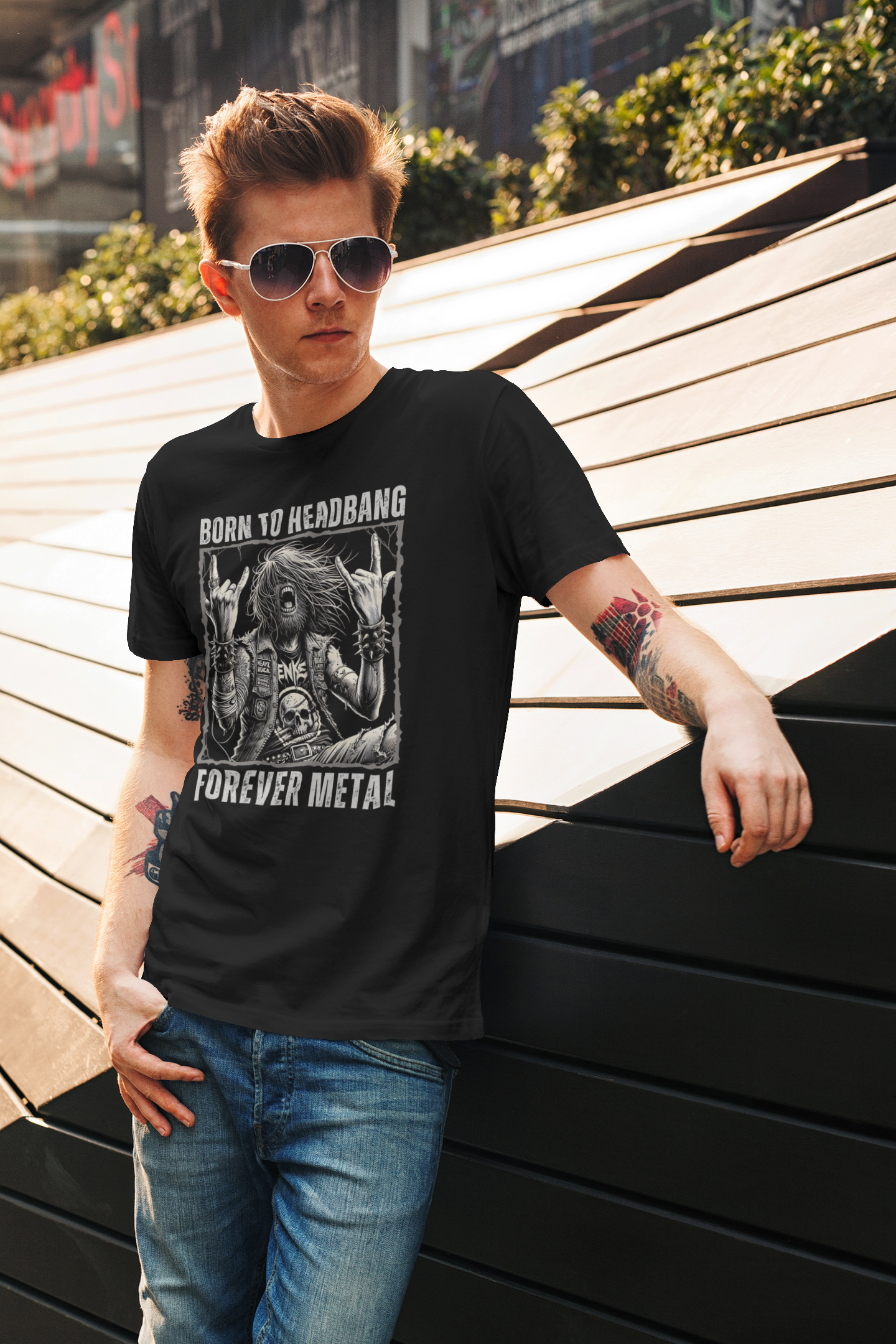Headbanger T-Shirt - Born To Headbang, Forever Metal