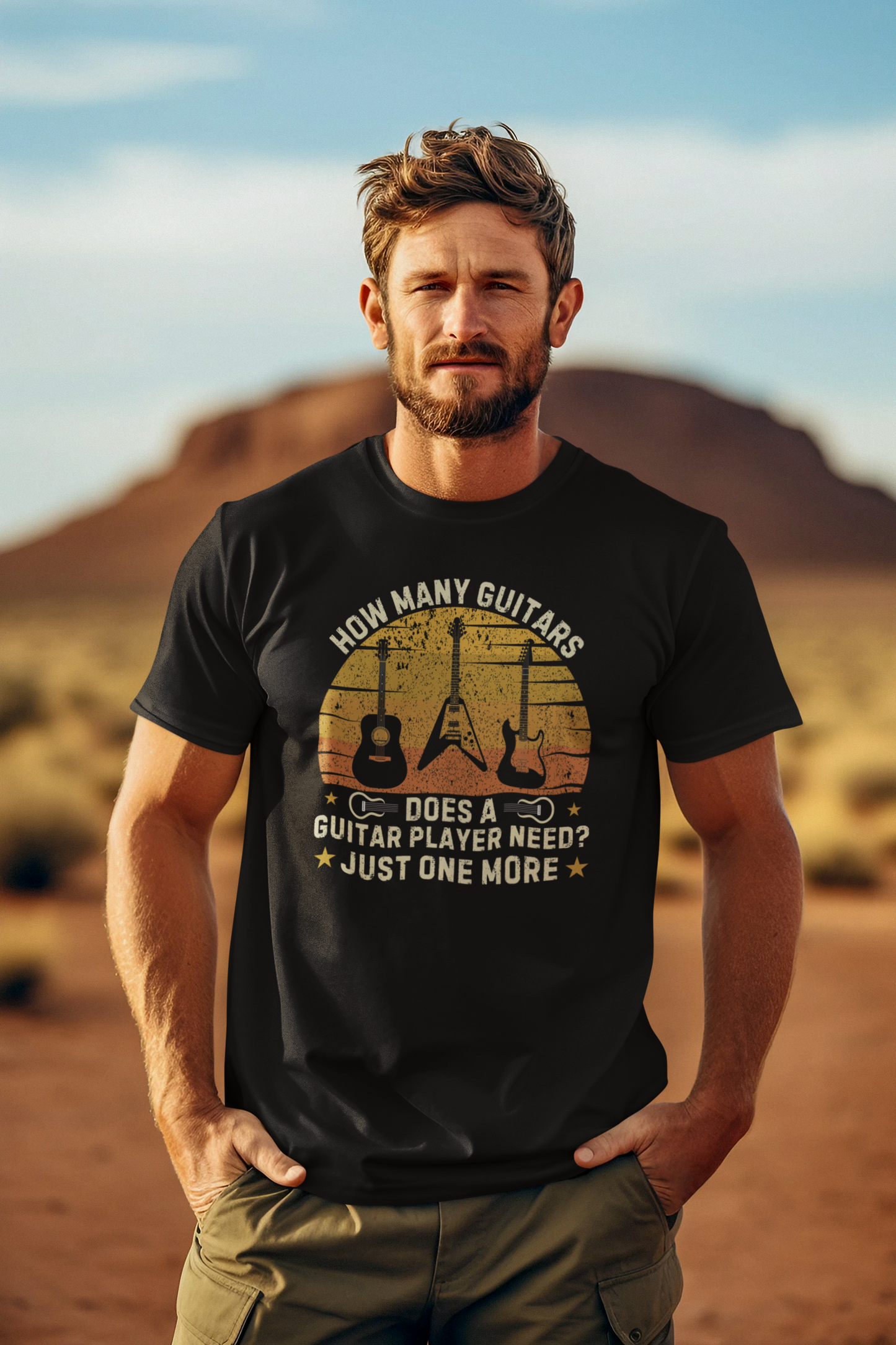 Guitarist Statement T-Shirt - Just One More Guitar