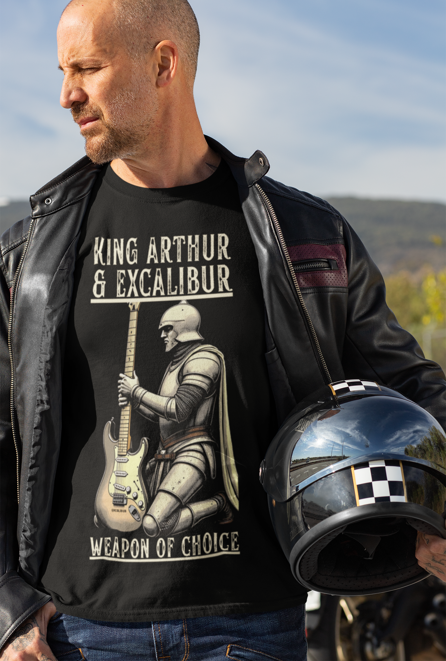 King Arthur Guitar T-Shirt