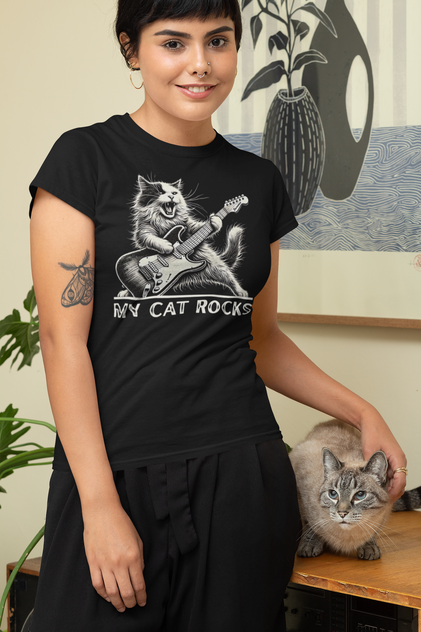 Cat Rock Unisex T-Shirt - My Cat Rocks