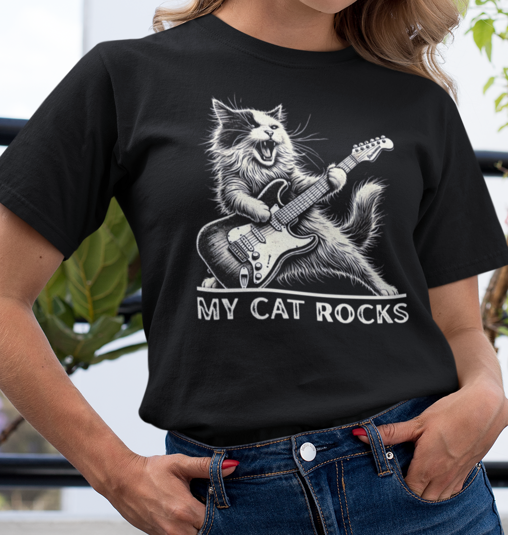 Cat Rock Unisex T-Shirt - My Cat Rocks