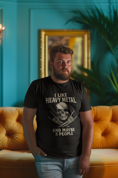 Heavy Metal Skull Unisex T-Shirt