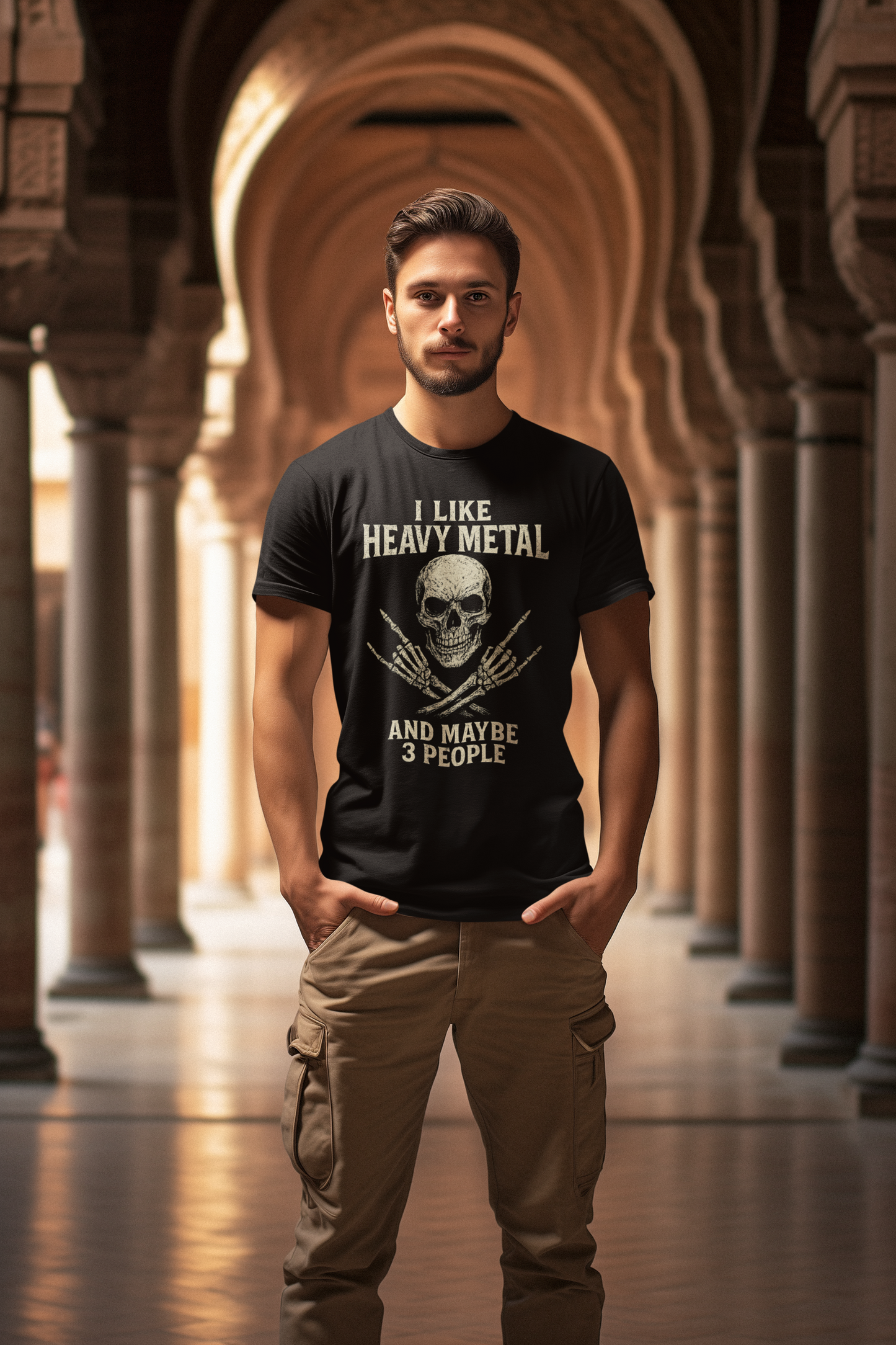 Heavy Metal Skull Unisex T-Shirt