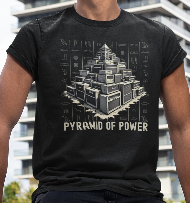 Pyramid of Power - Guitar Amp Pyramid T-Shirt