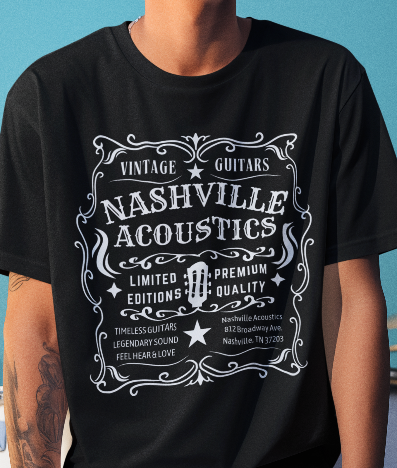 Nashville Acoustics - Guitar T-Shirt