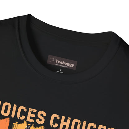 Rock Guitar T‑Shirt — "Choices Choices, Which Beauty for Today" Retro Guitar Types