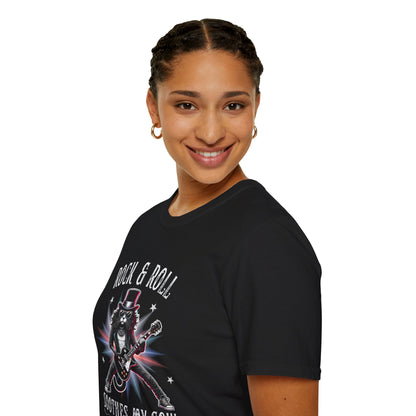 Rock & Roll Cat T-Shirt — "rock & roll, soothes my soul"