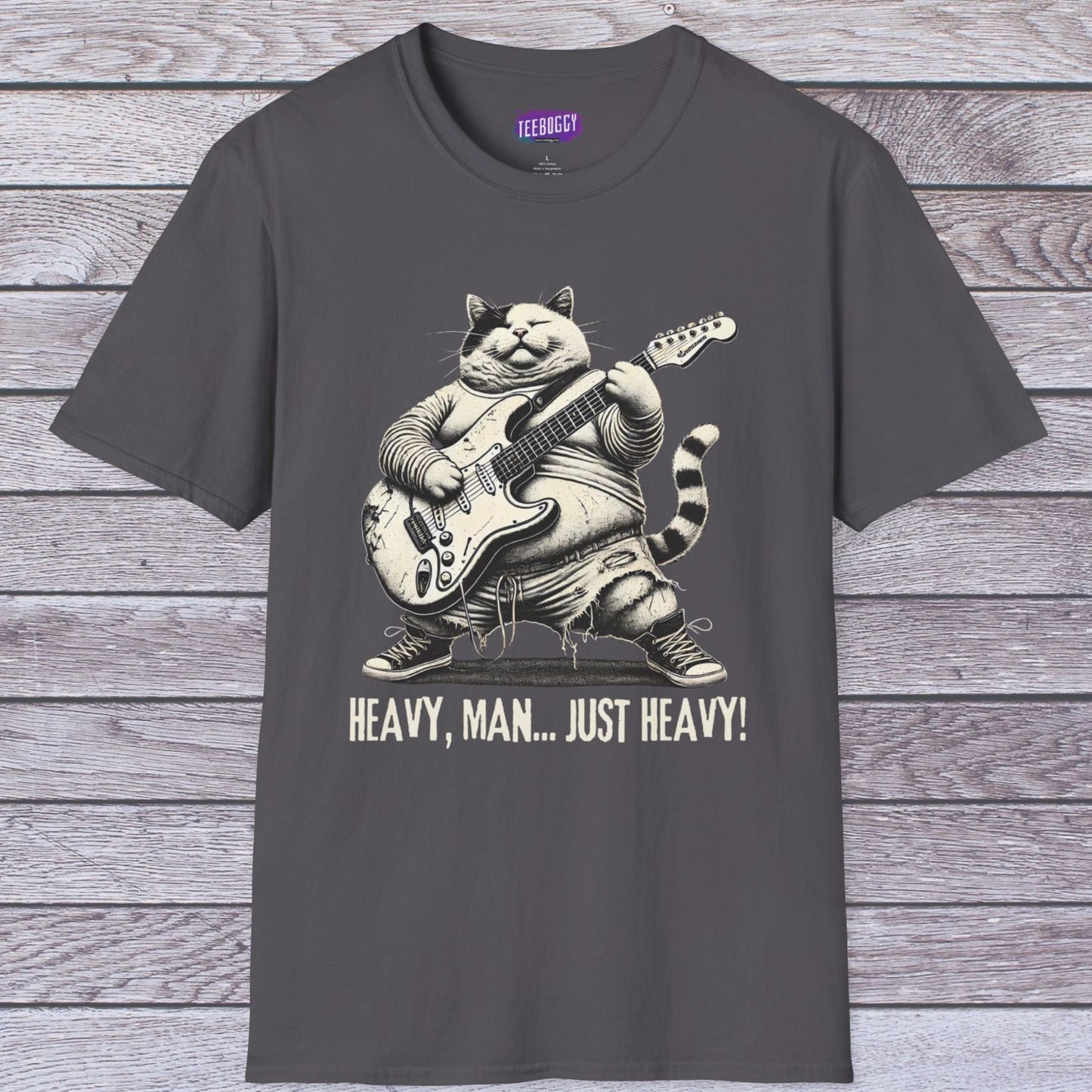 Cat Guitar Unisex T-Shirt - Heavy, Man... Just Heavy!