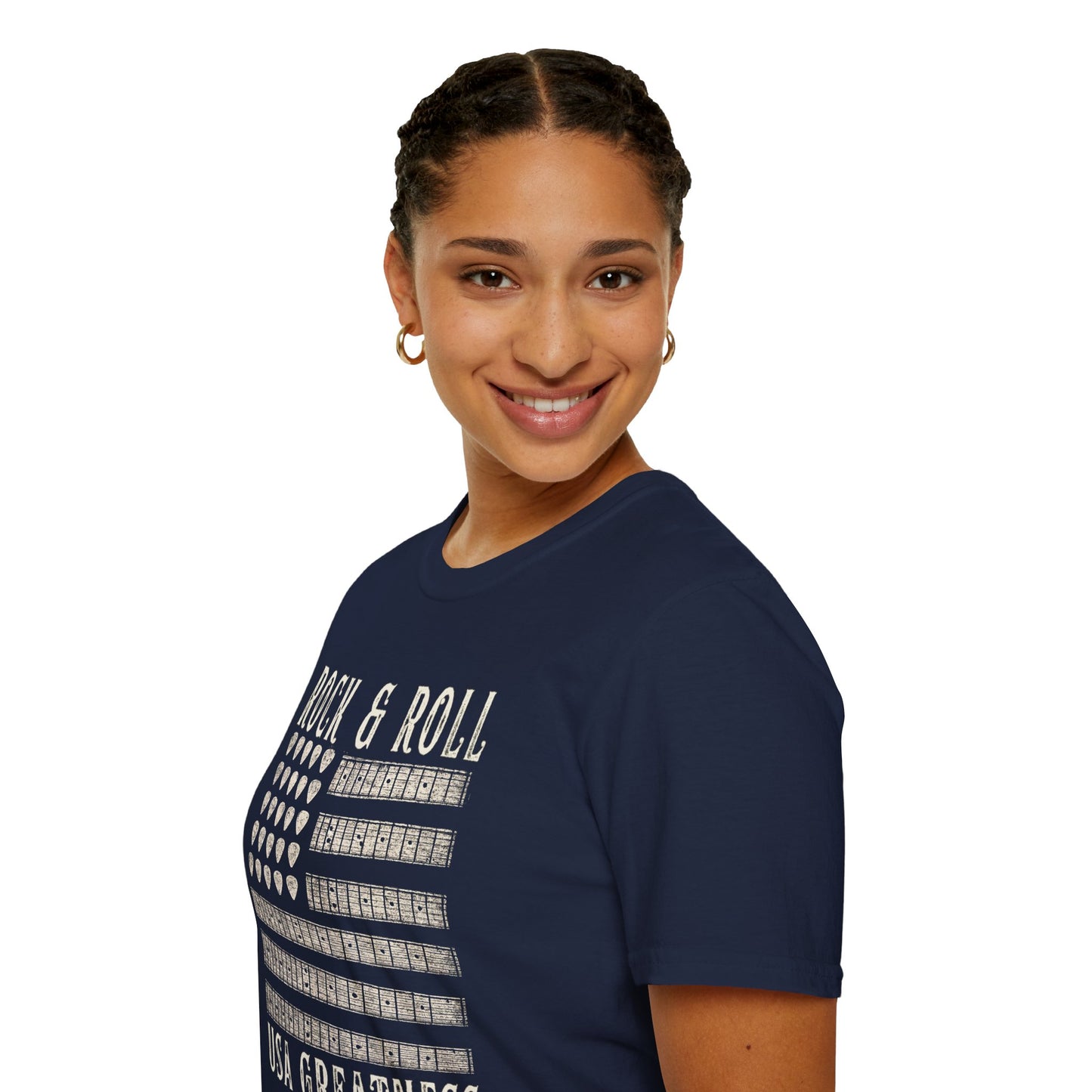 Rock & Roll USA Greatness T-Shirt — USA Flag Design