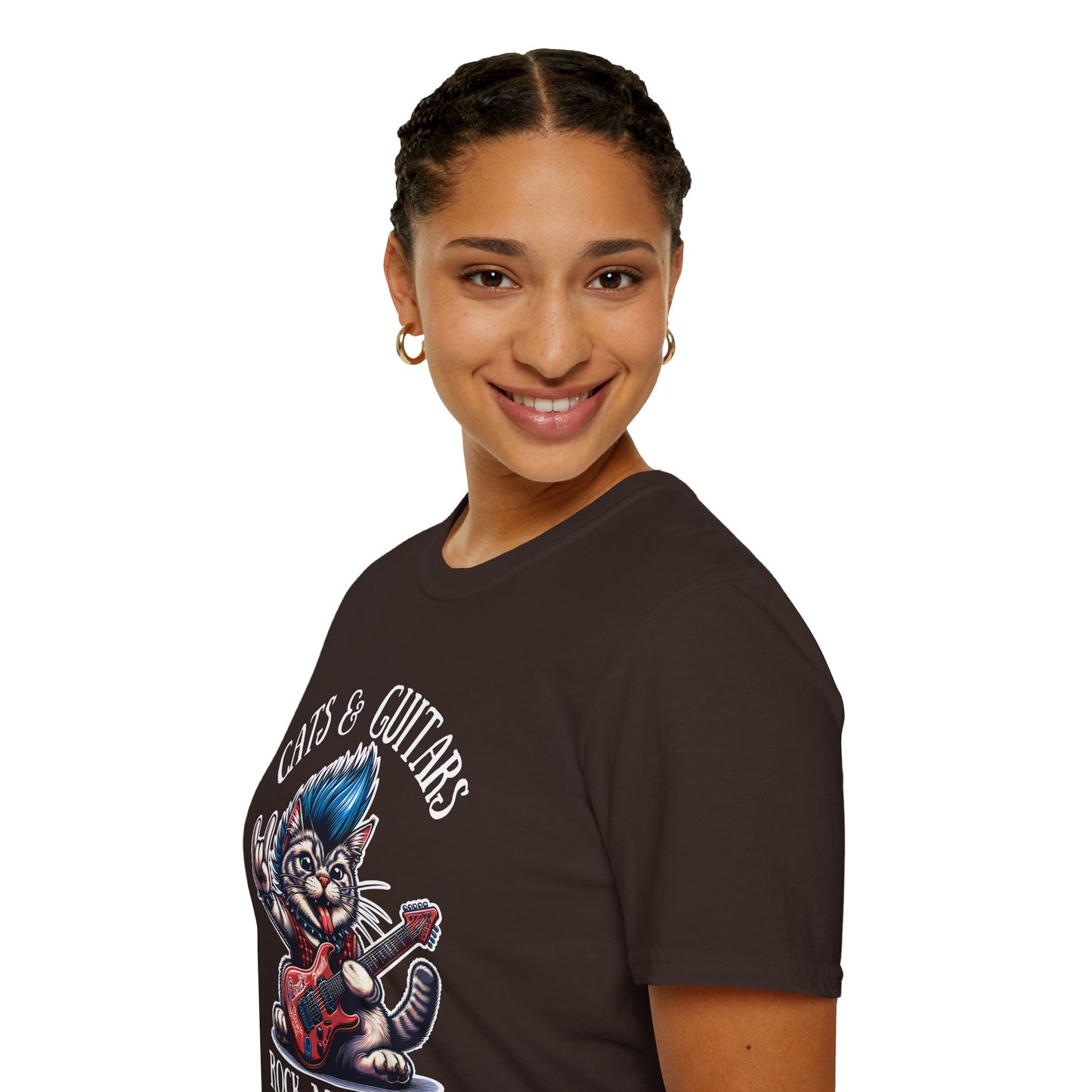 Cats & Guitars Rock My World, T-Shirt