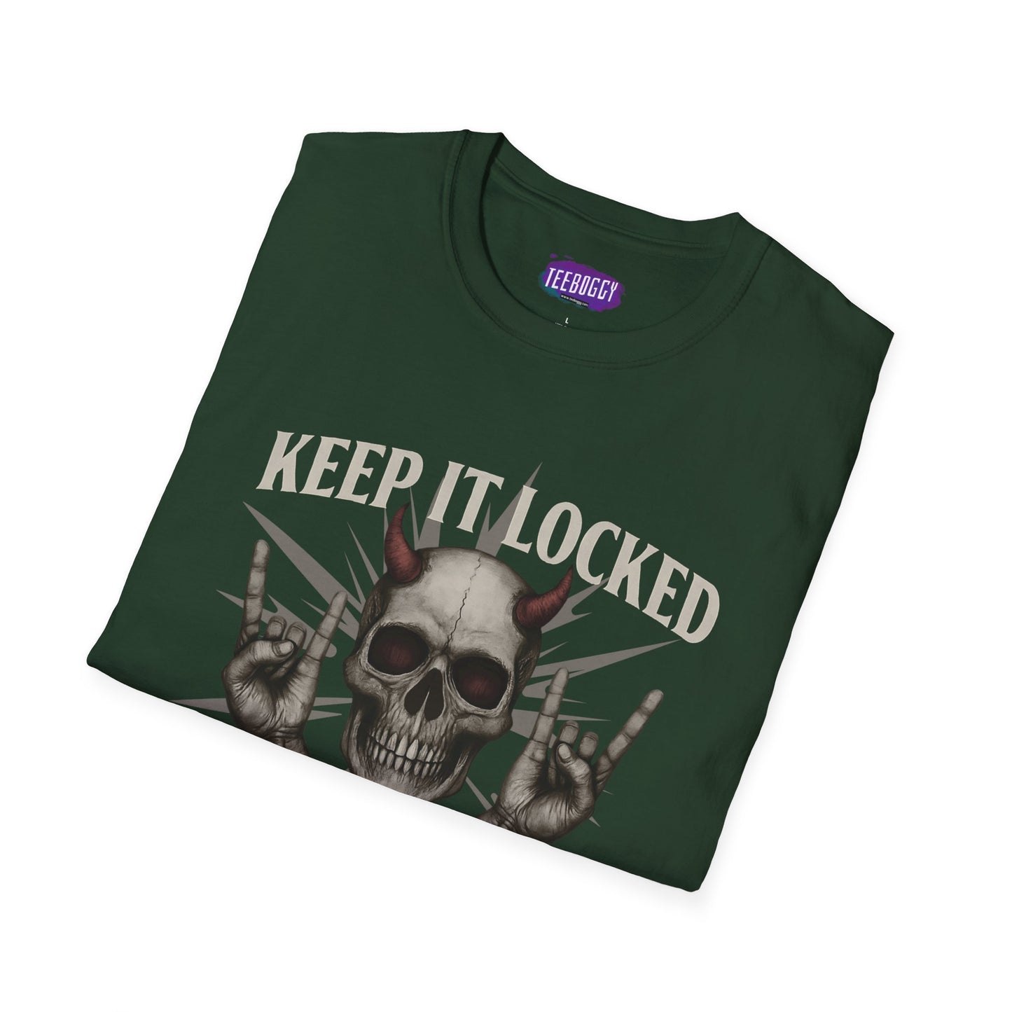 Skull Heavy Metal T-Shirt - Keep it Locked