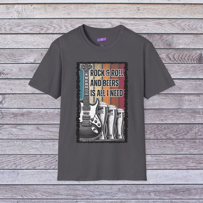 Rock Guitar & Beers Unisex T-Shirt