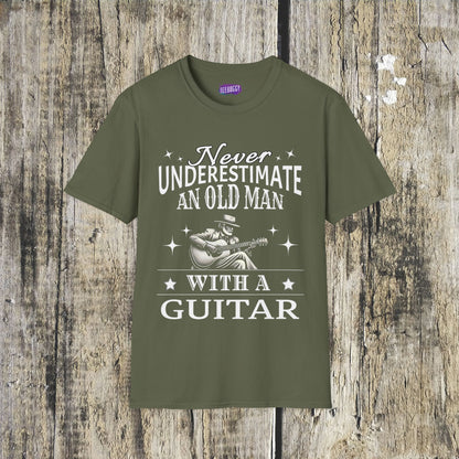 Old Man Guitarist T-Shirt