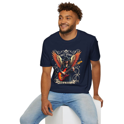 Rock & Roll Winged Guitar Girl T-Shirt