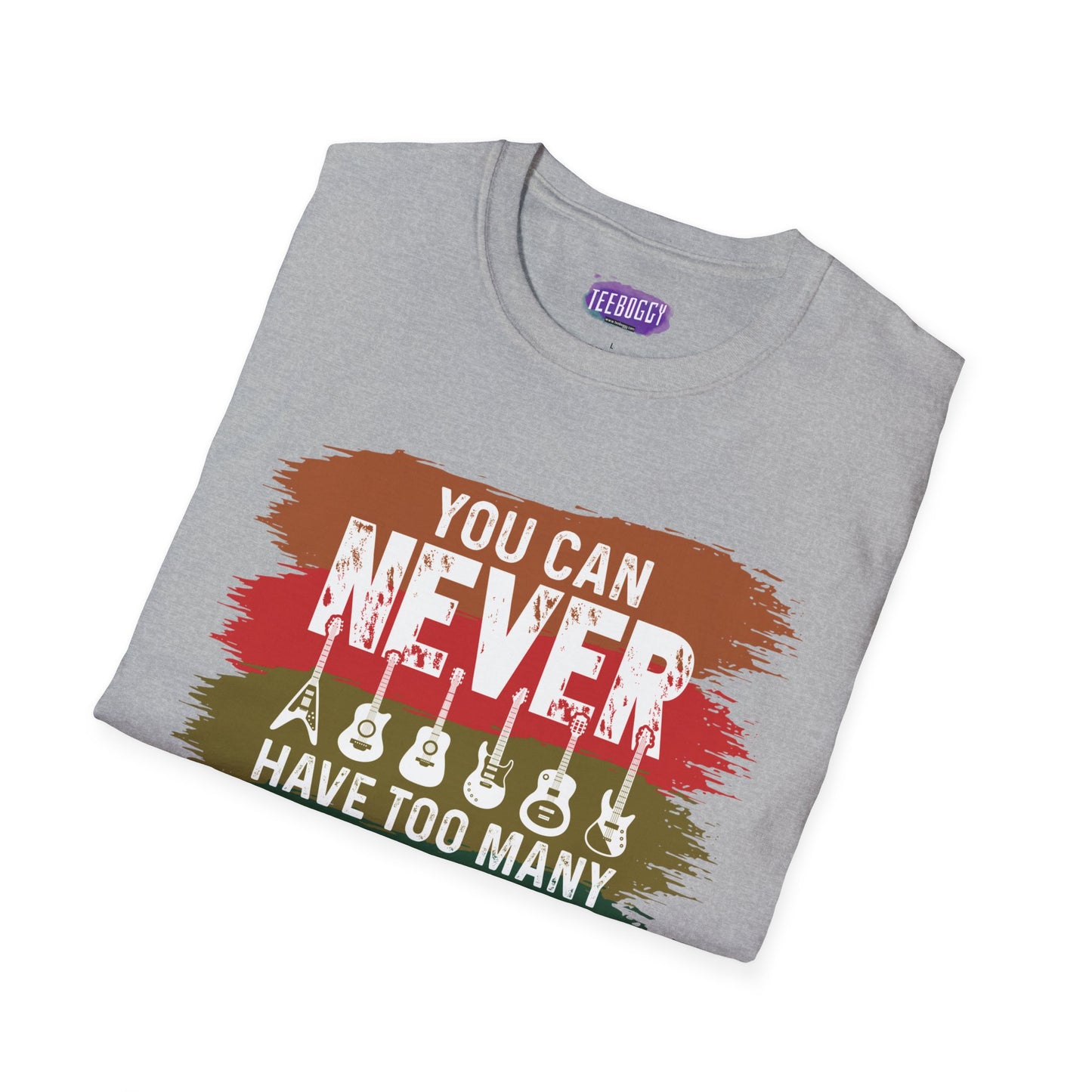 Guitar Statement T-Shirt - Grunge Colorful Slogan