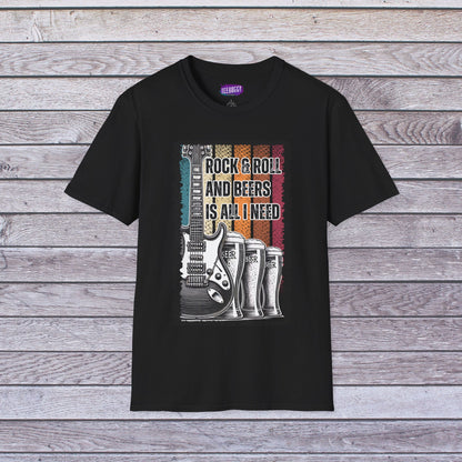 Rock Guitar & Beers Unisex T-Shirt