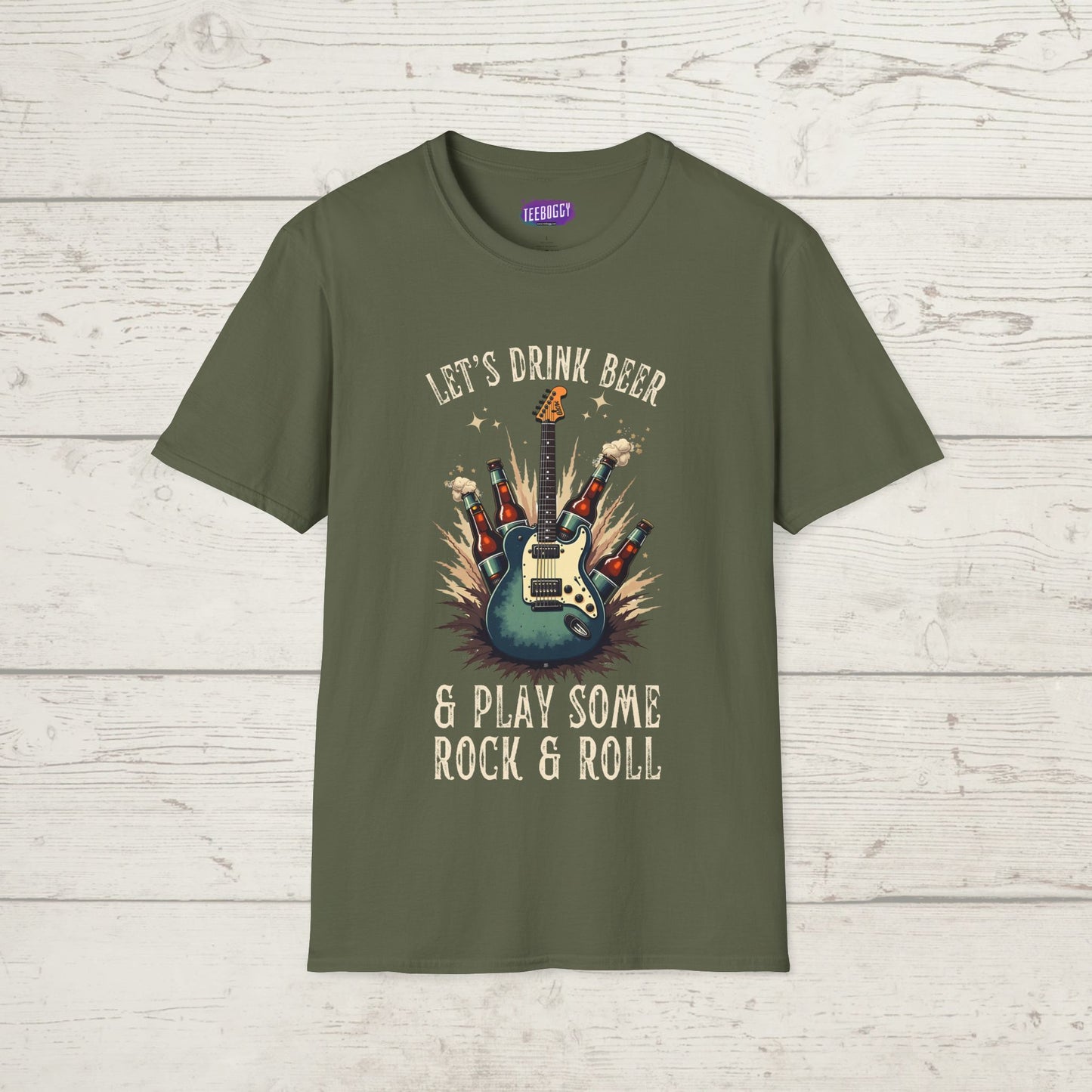Graphic T-Shirt - Let's Drink Some Beer and Play Some Rock & Roll