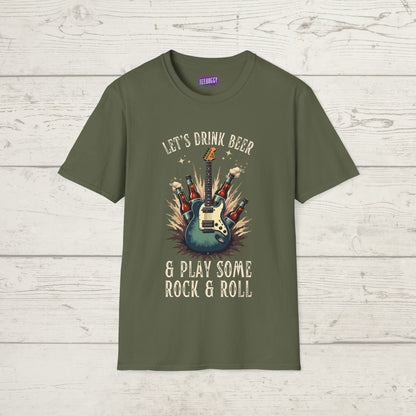 Graphic T-Shirt - Let's Drink Some Beer and Play Some Rock & Roll