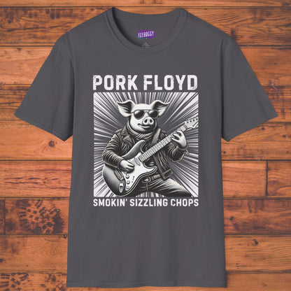 Graphic Tee - Pork Floyd Rock Stratocaster Guitar T-Shirt