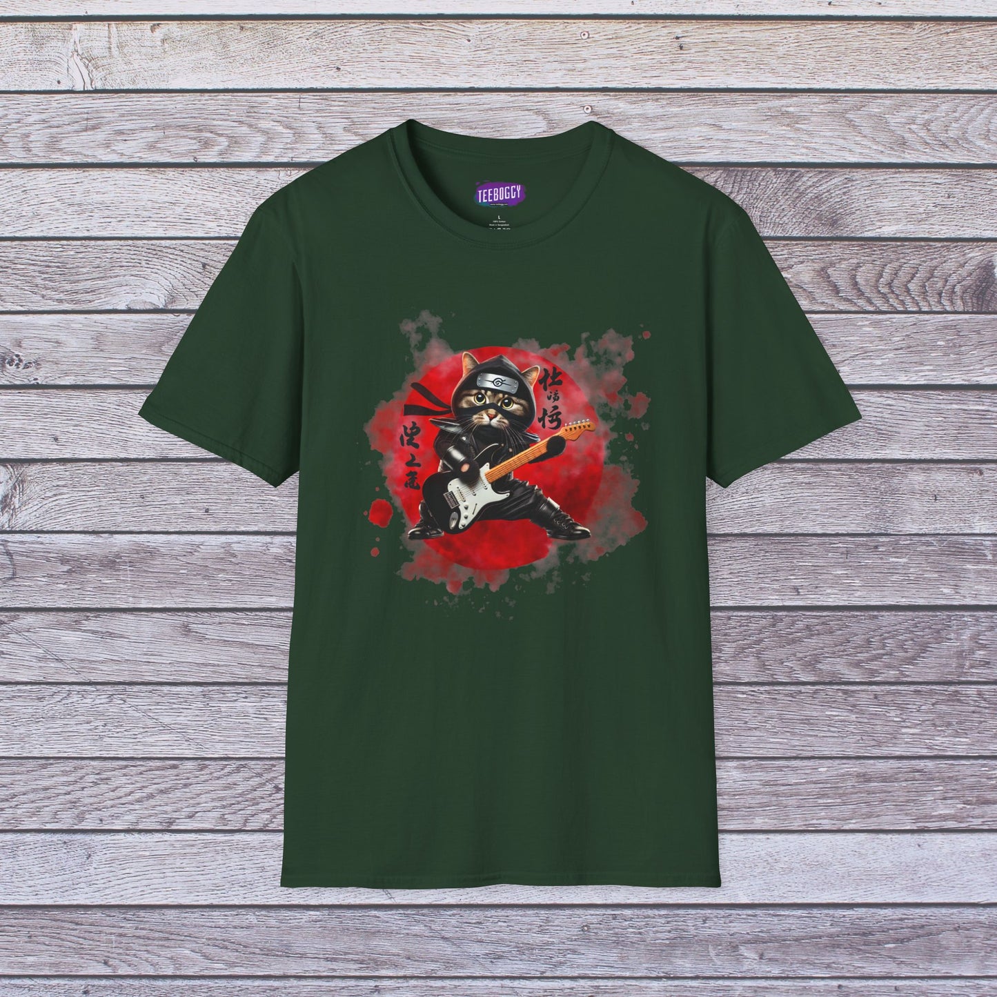 Ninja Cat Guitarist Tee