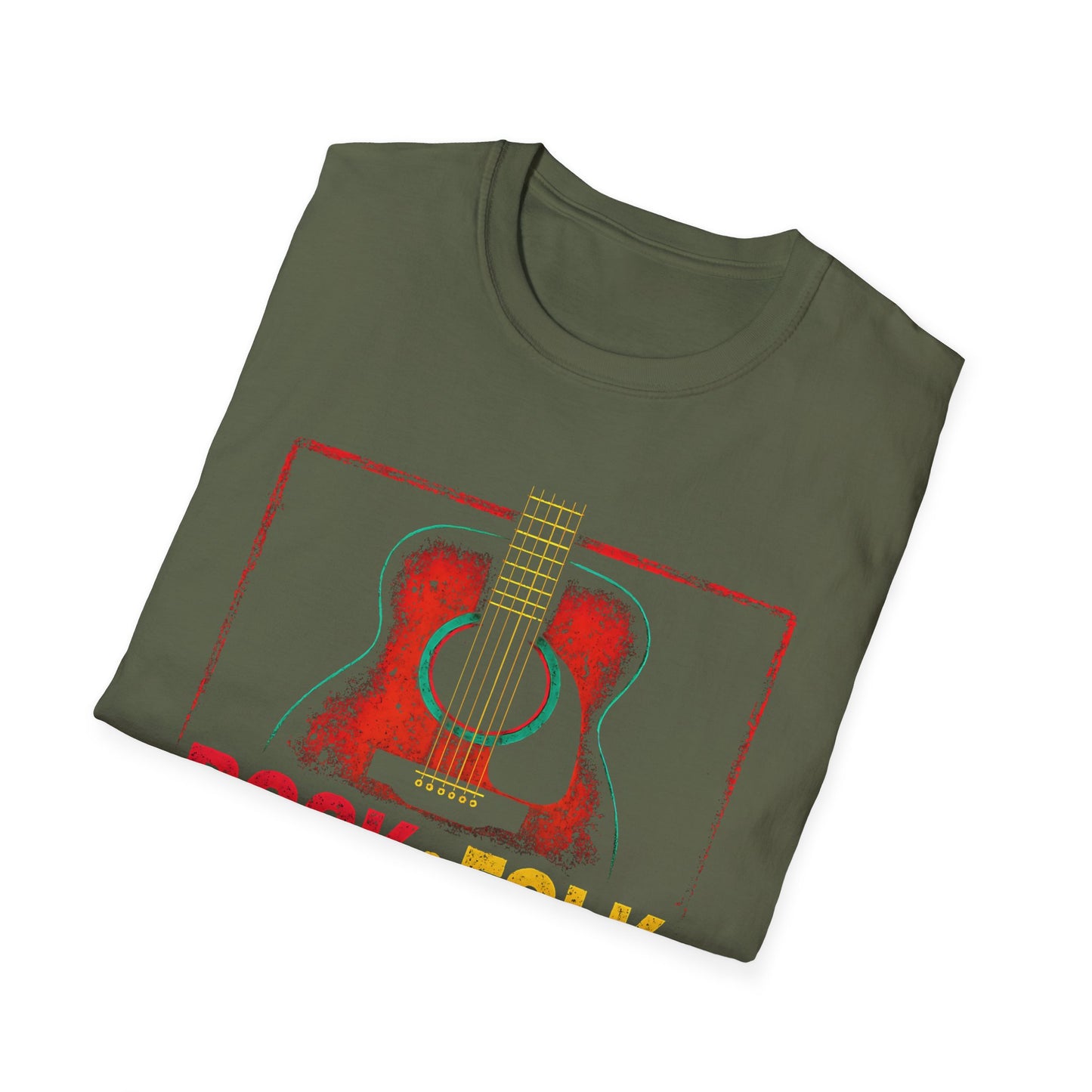 Rock & Folk How I Roll T-Shirt — Acoustic Guitar Music Tee