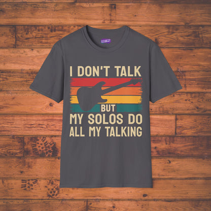 Guitar Solos Do My Talking, Softstyle T-Shirt