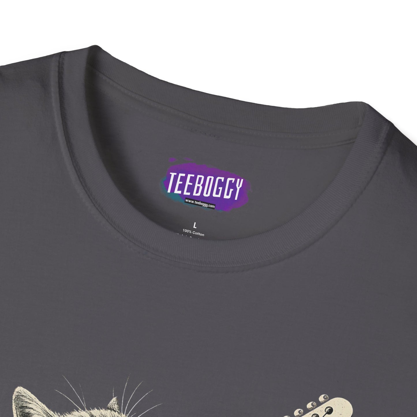 Cat Rock Unisex T-Shirt - Hell Yeah Guitarist Tee