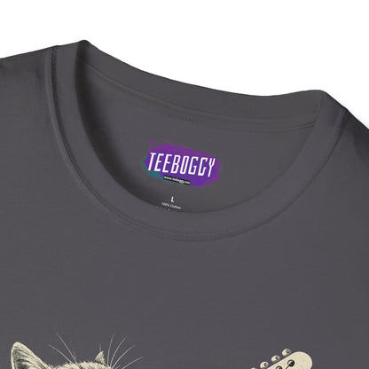 Cat Rock Unisex T-Shirt - Hell Yeah Guitarist Tee