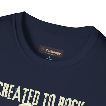 Crafted To Rock, With Bolt-on Neck, Frankenstein With Guitar, T-Shirt.