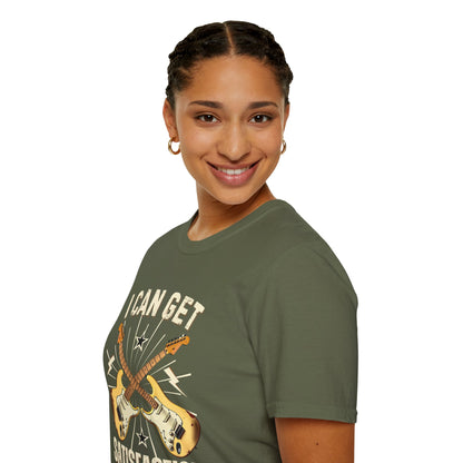 I Can Get Satisfaction T-Shirt — Stratocaster Guitar Rock Tee