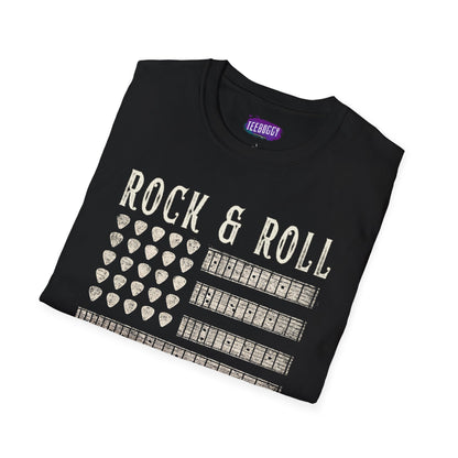 Patriotic Guitar T-Shirt - Rock & Roll, USA Greatness