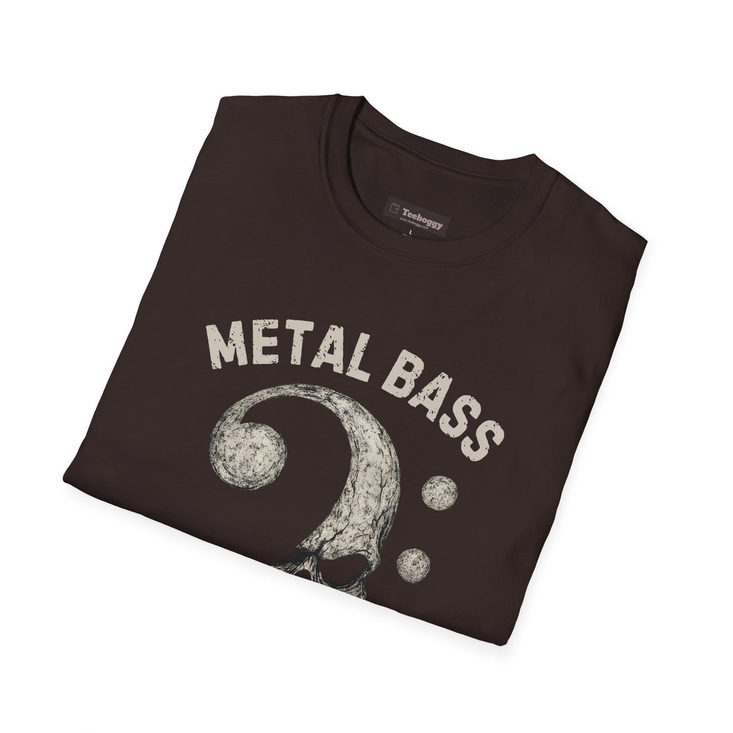 Metal Bass Skull T-Shirt — "Metal Bass, Hell Yeah!"
