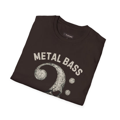 Metal Bass Skull T-Shirt — "Metal Bass, Hell Yeah!"