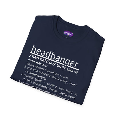 Headbanger T-Shirt - Dictionary Definition Fun Tee