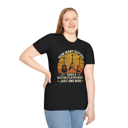 Guitarist Statement T-Shirt - Just One More Guitar