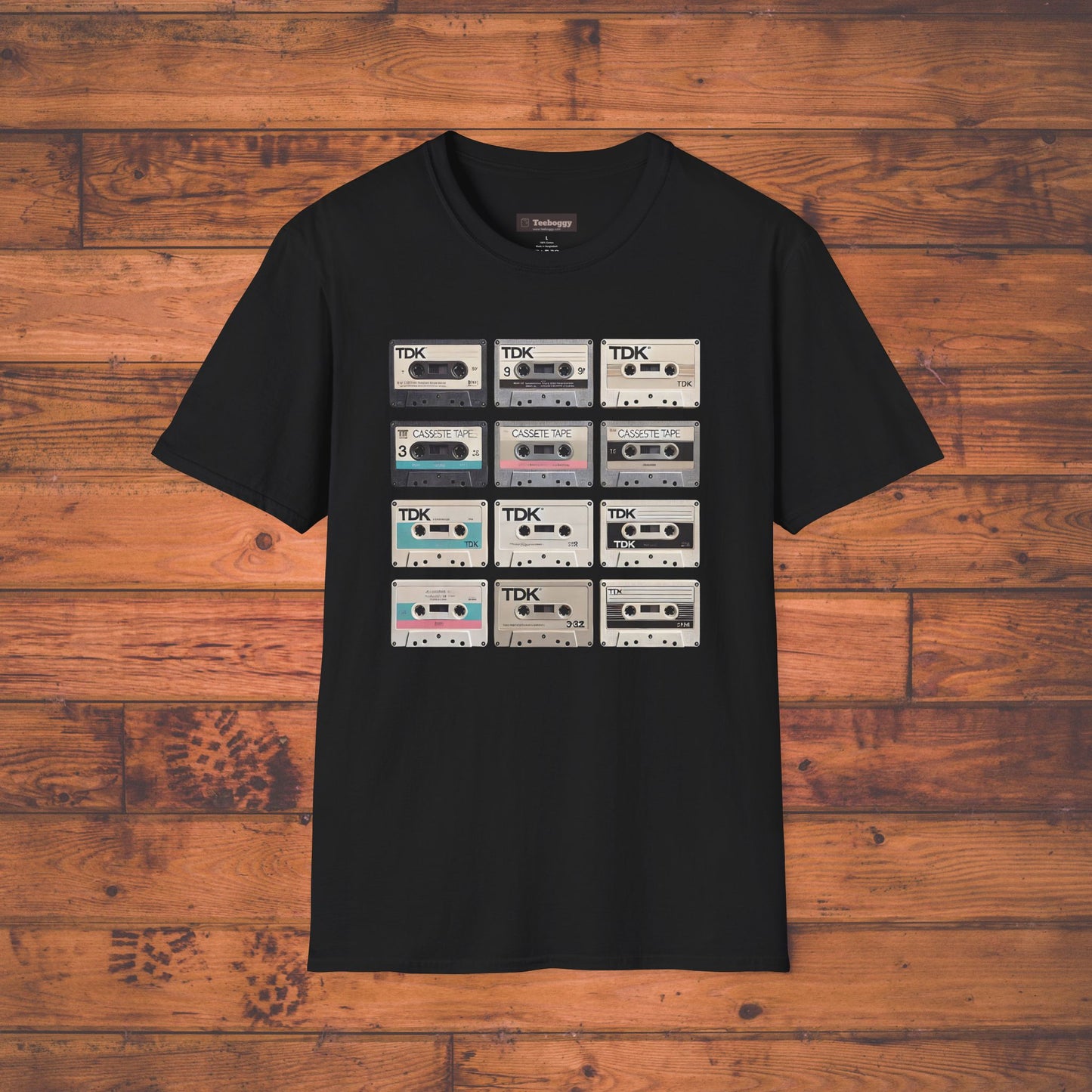Cassette Tape Nostalgia T-Shirt — Vintage Audio Mix Design