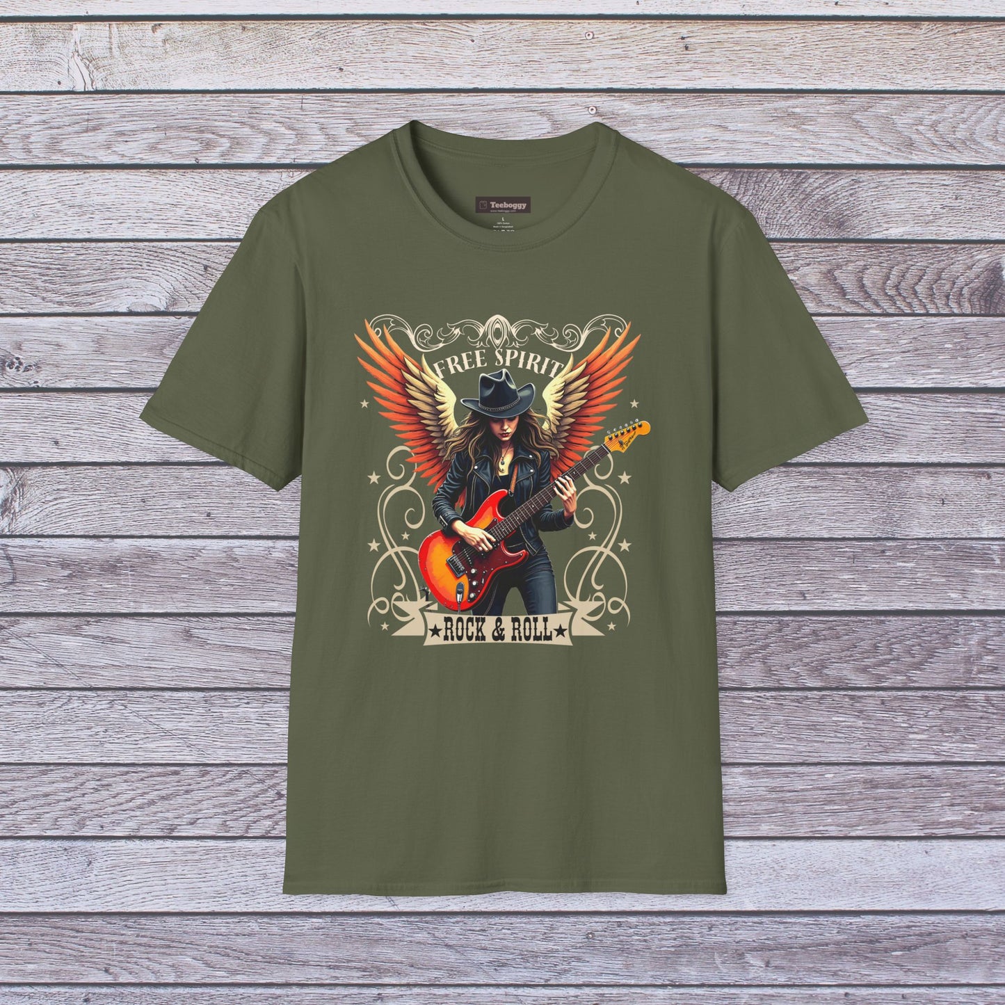 Free Spirit, Rock & Roll, T-Shirt