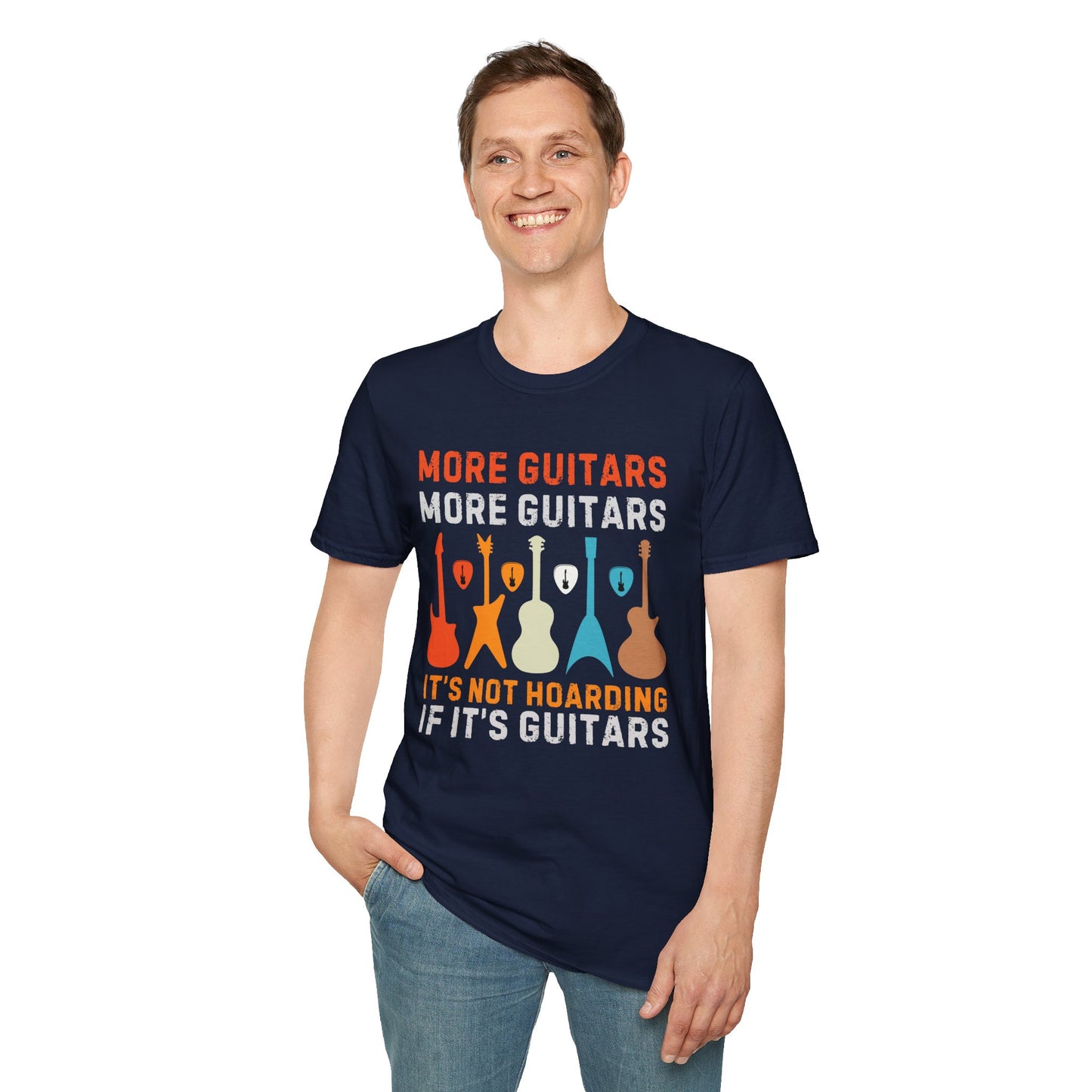 Guitar Quote T-Shirt, More Guitars More Guitars