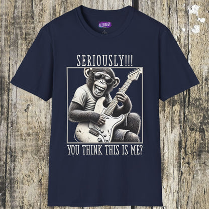 Funny Guitar Chimpanzee Tee