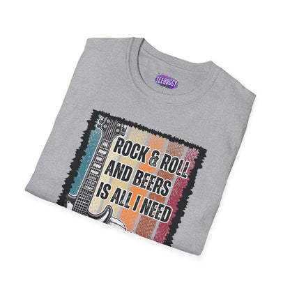 Rock Guitar & Beers Unisex T-Shirt