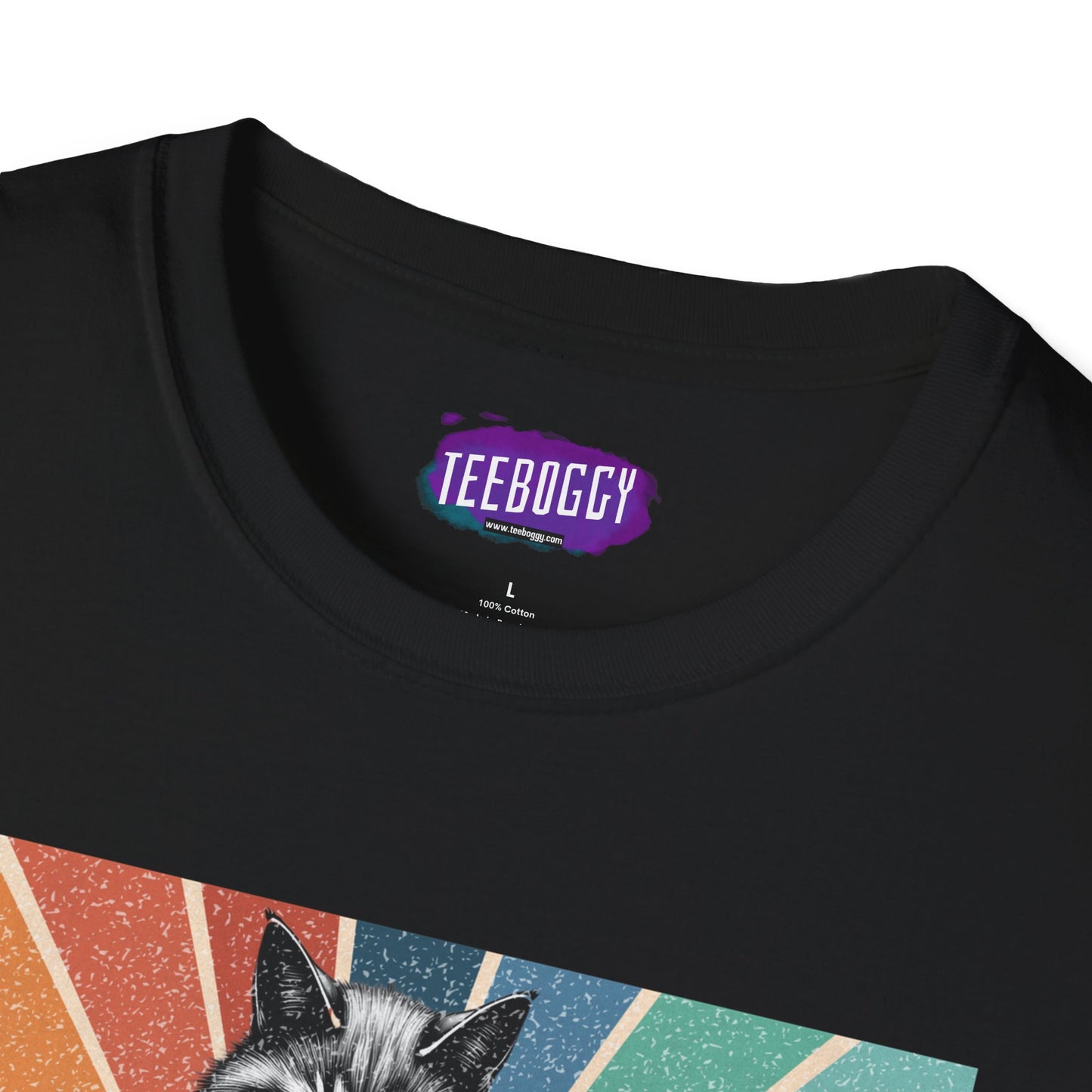 Samurai Cat Guitar Katana T-Shirt