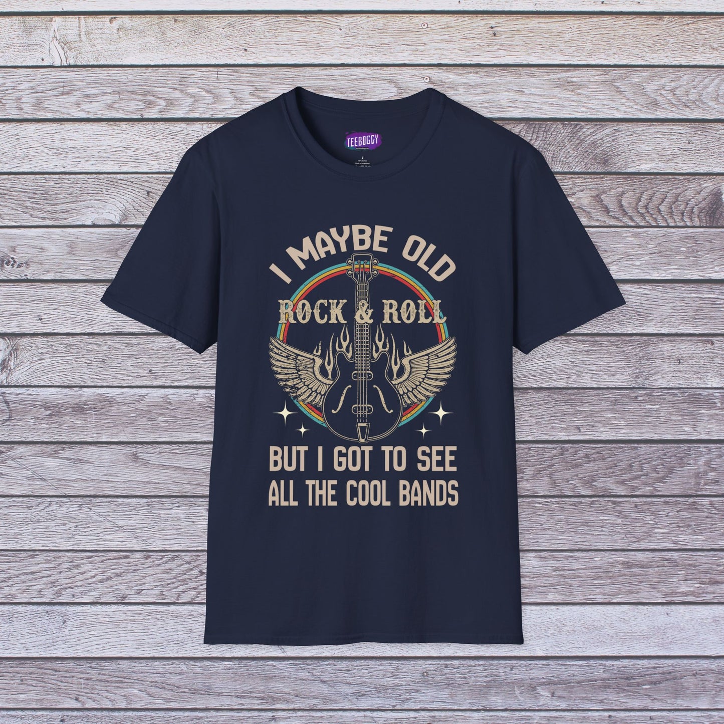 Rock Guitar Wings Unisex T-Shirt for Veteran Rockers