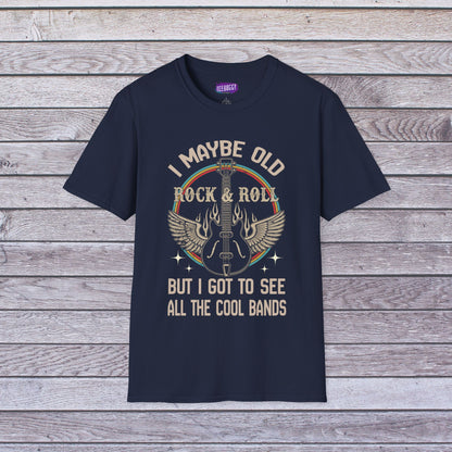 Rock Guitar Wings Unisex T-Shirt for Veteran Rockers