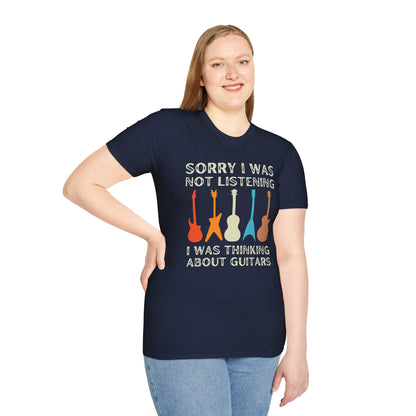 Guitar Types Unisex T-Shirt - Funny Guitarist Shirt
