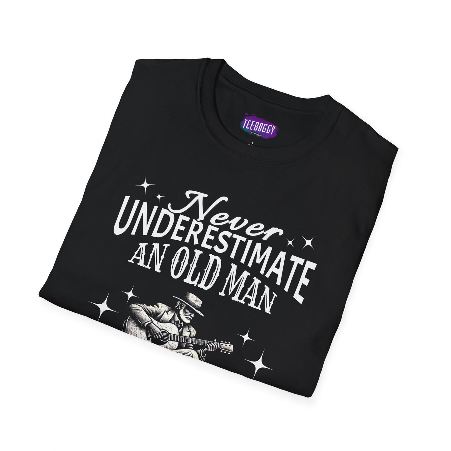 Old Man Guitarist T-Shirt