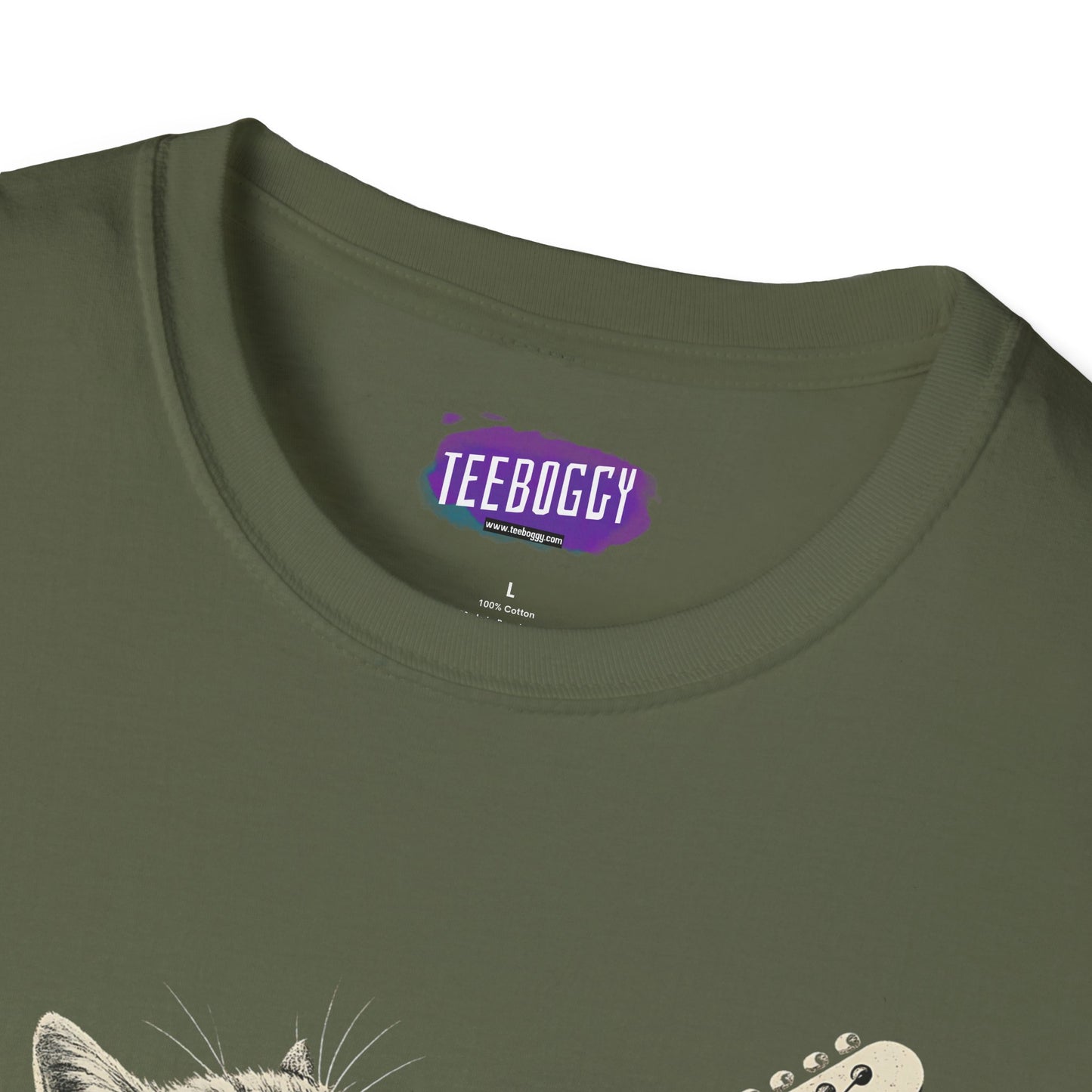 Cat Rock Unisex T-Shirt - Hell Yeah Guitarist Tee