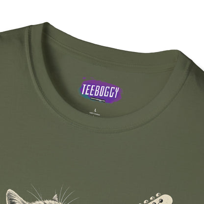 Cat Rock Unisex T-Shirt - Hell Yeah Guitarist Tee